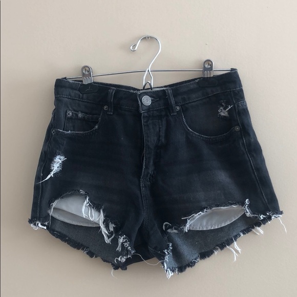 Distressed Denim Shorts - Garage - Picture 1 of 2